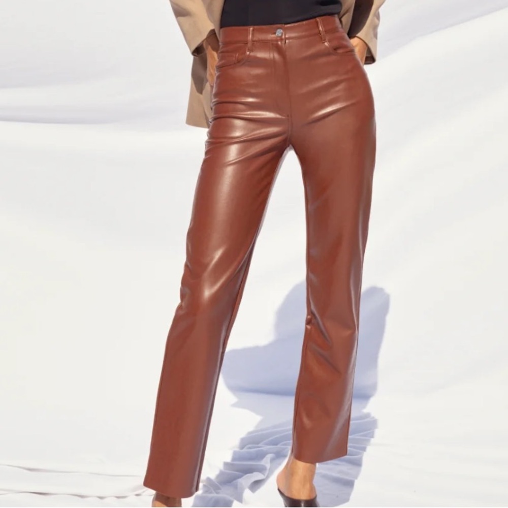 Aritzia Wilfred Faux Leather Pants